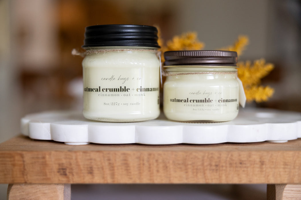 oatmeal crumble + cinnamon